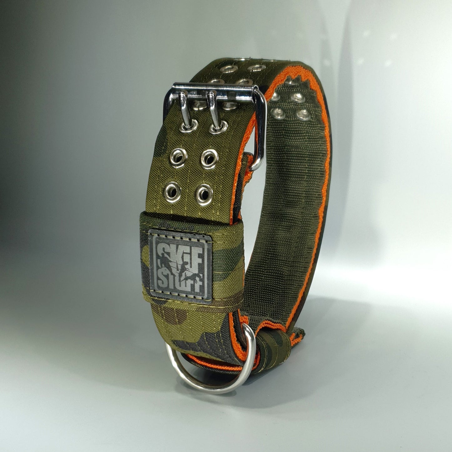 ULTRA collar - camo with orange edge