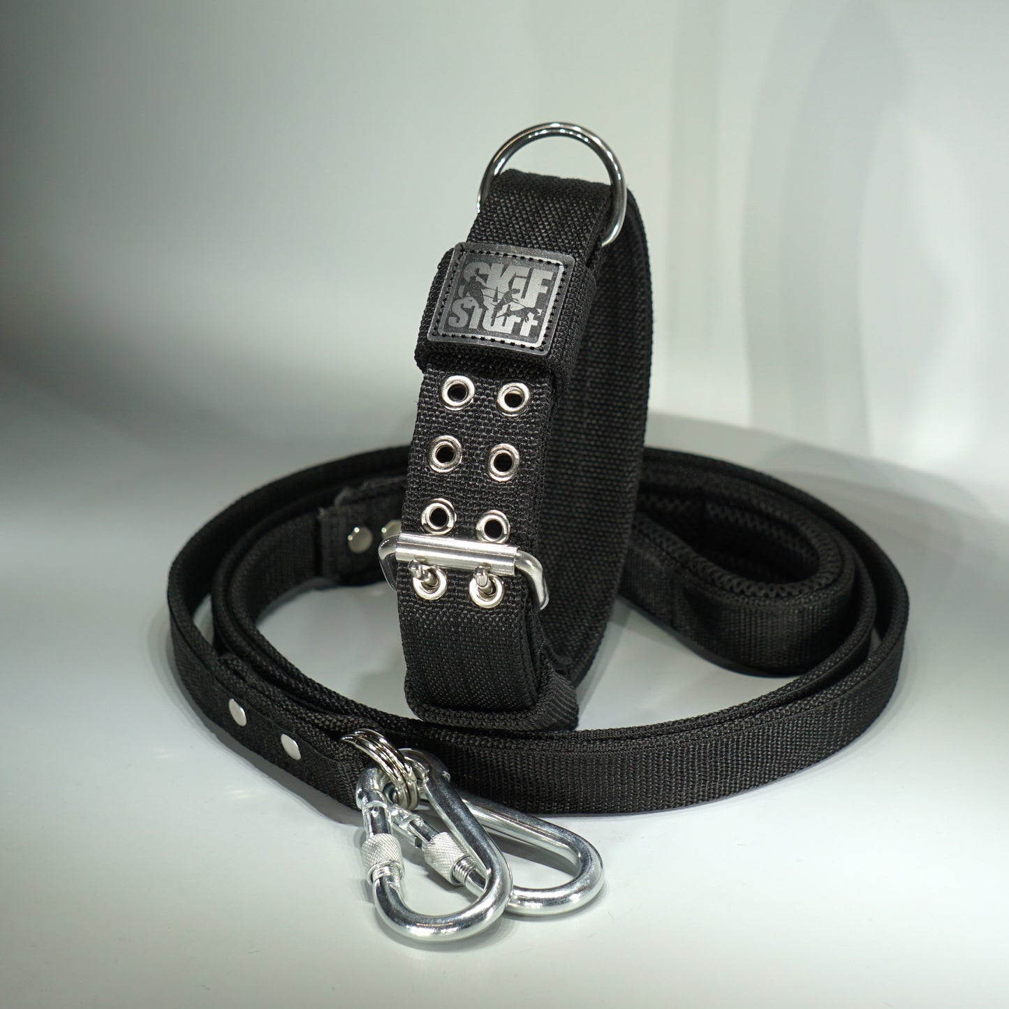 Ensemble CLASSIQUE noir - Collier 4cm + Laisse
