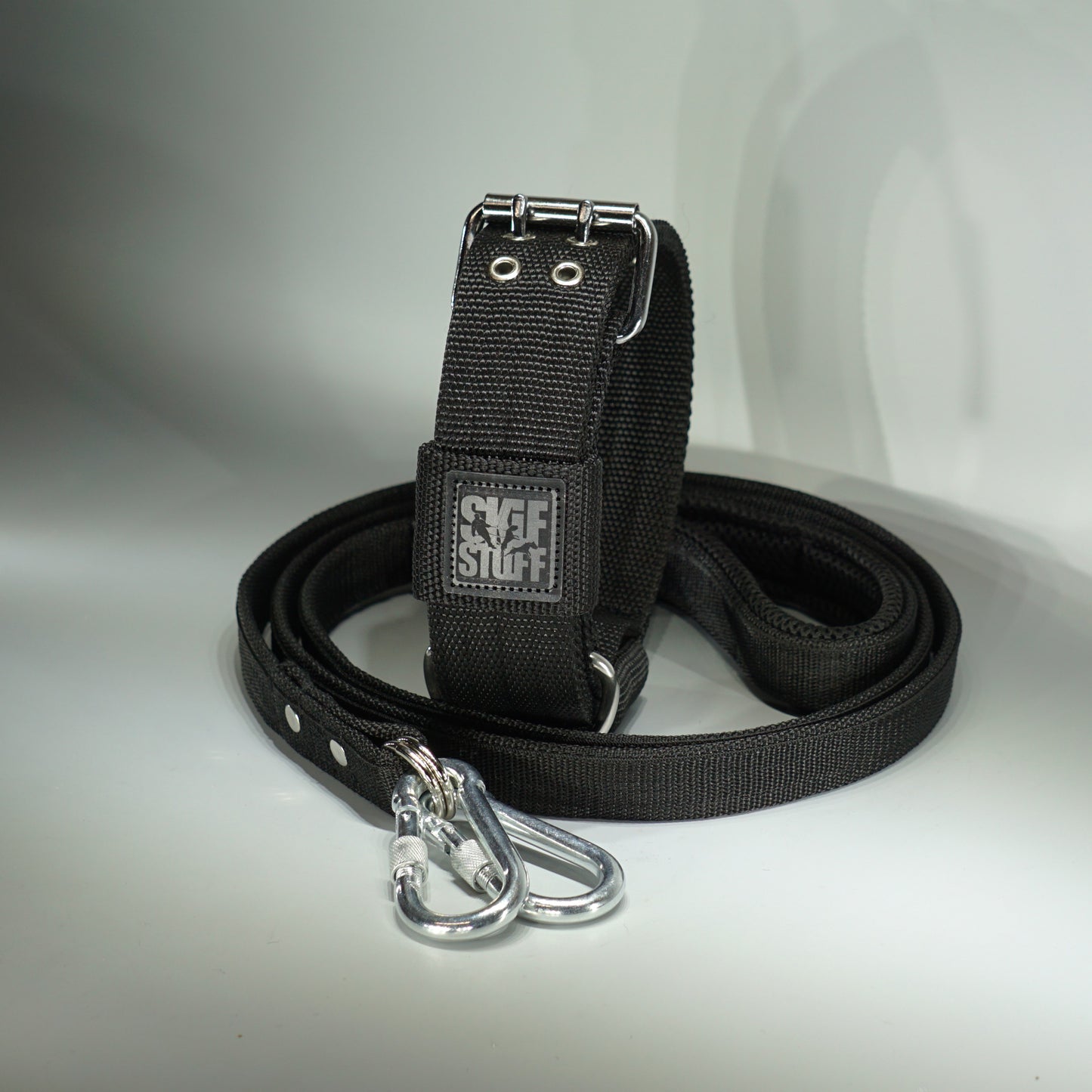Black STRONG set - 5cm Collar + Leash