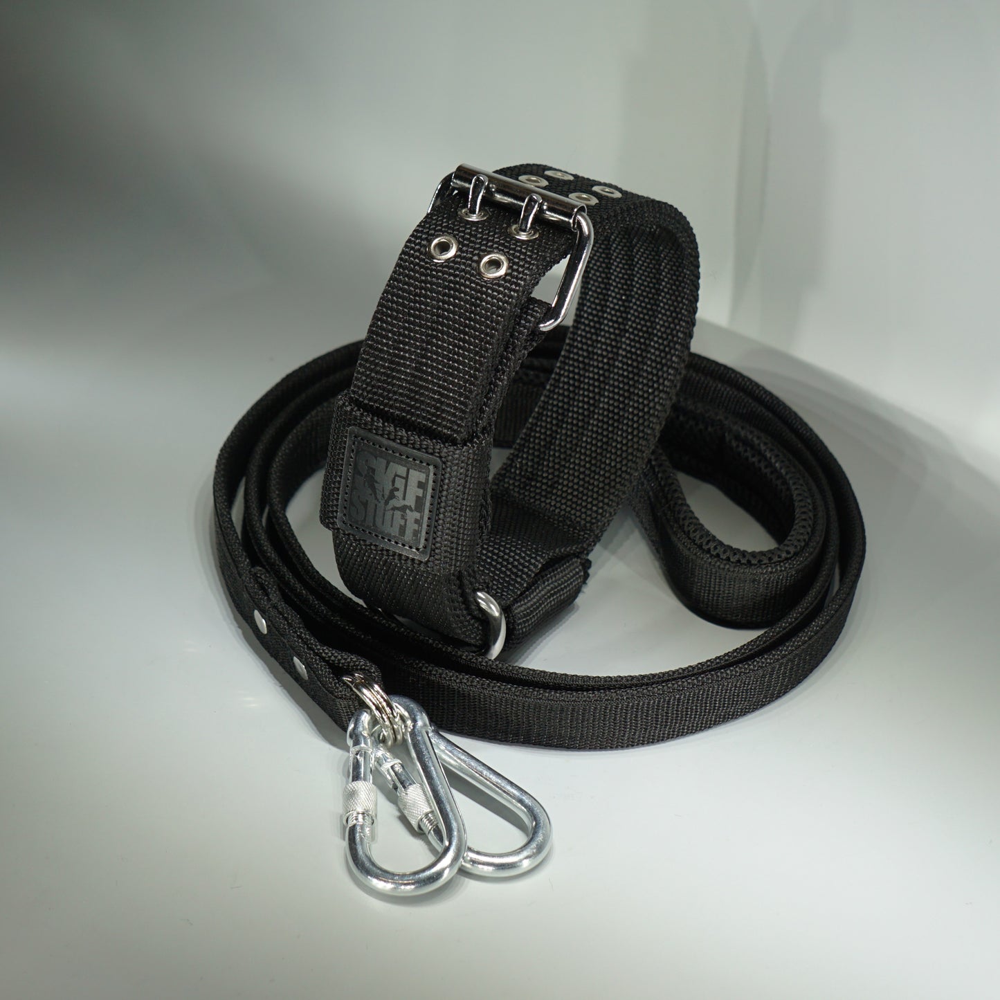 Black STRONG set - 5cm Collar + Leash
