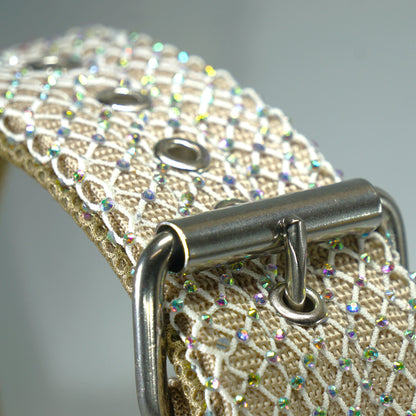 DIAMOND – handmade collar with crystals 