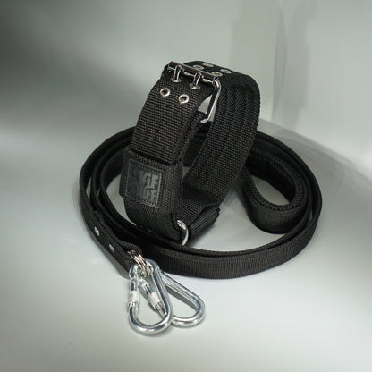 Black STRONG set - 5cm Collar + Leash